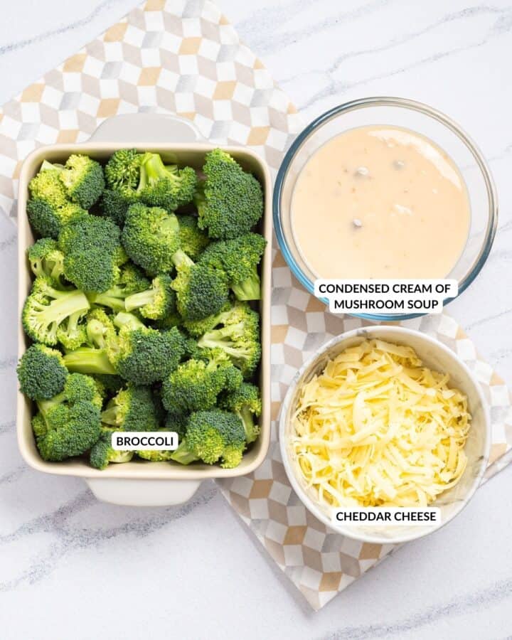 3 Ingredient Broccoli Cheese Casserole