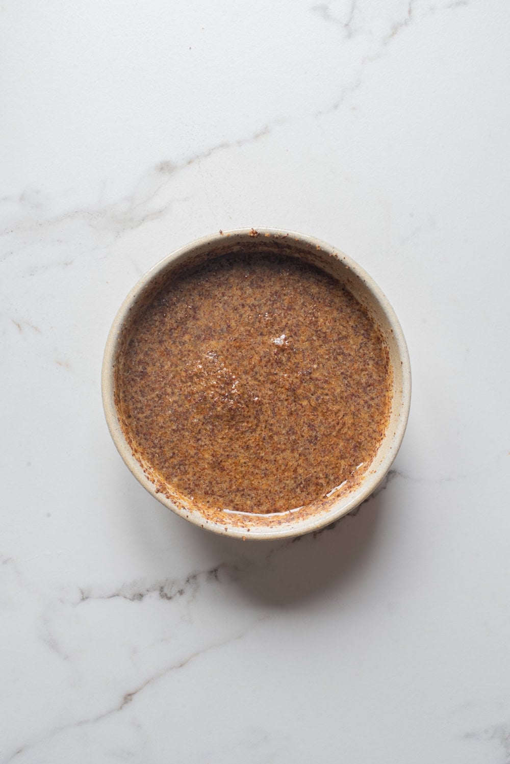 Senafich Ethiopian mustard sauce in a bowl.