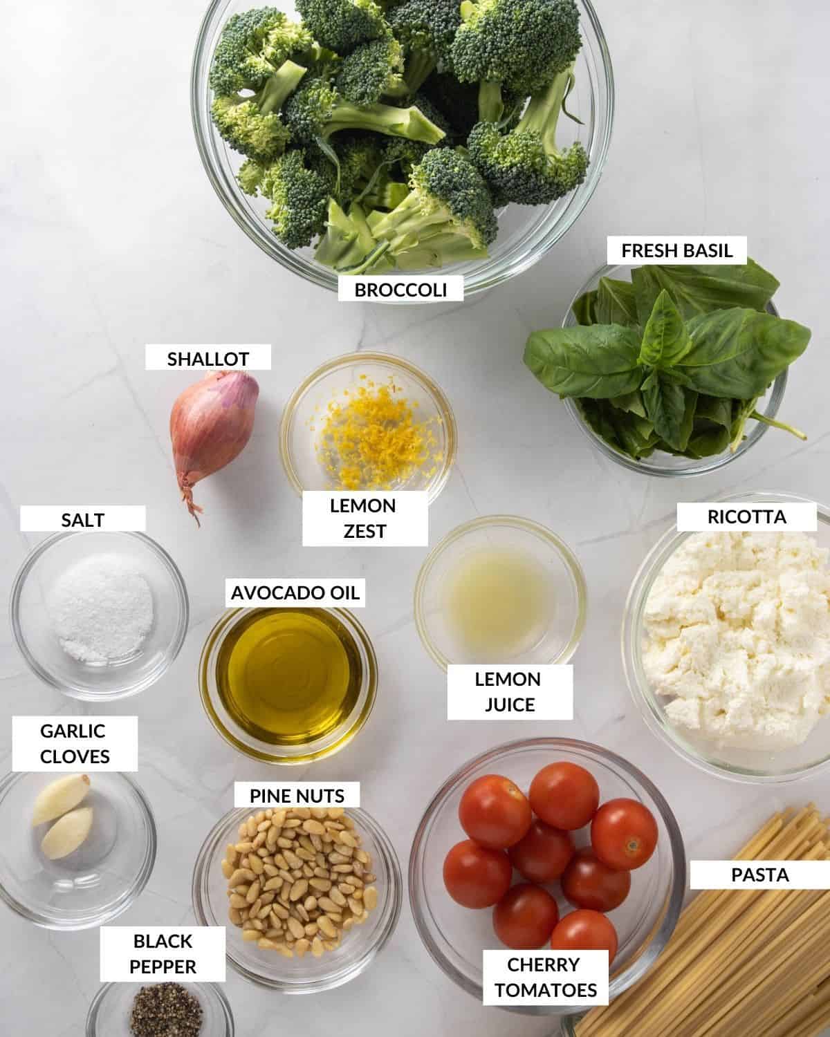 Labeled ingredient list - check recipe card for details!