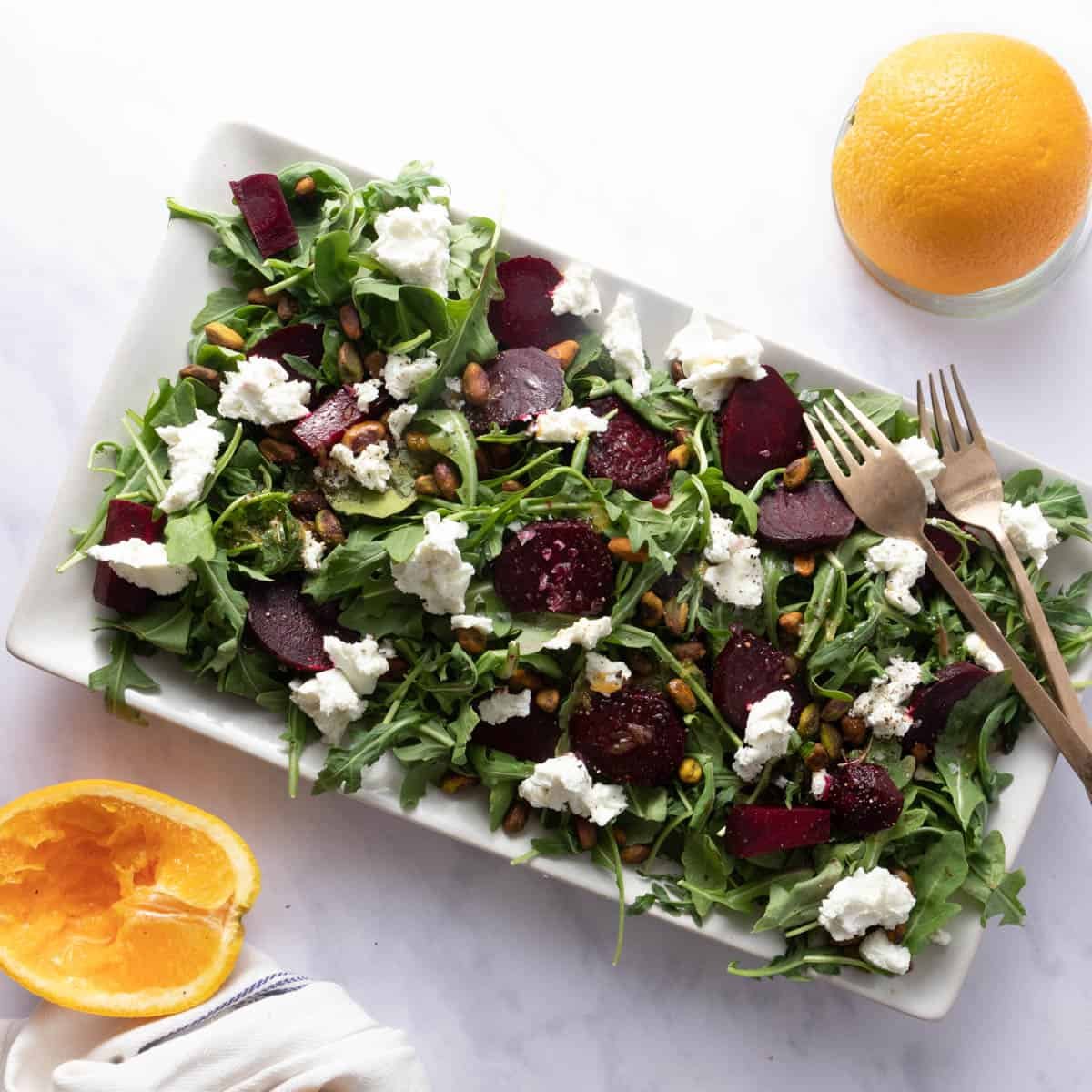 Roasted Beet Salad with Goat Cheese with Goat Cheese & Citrus Vinaigrette