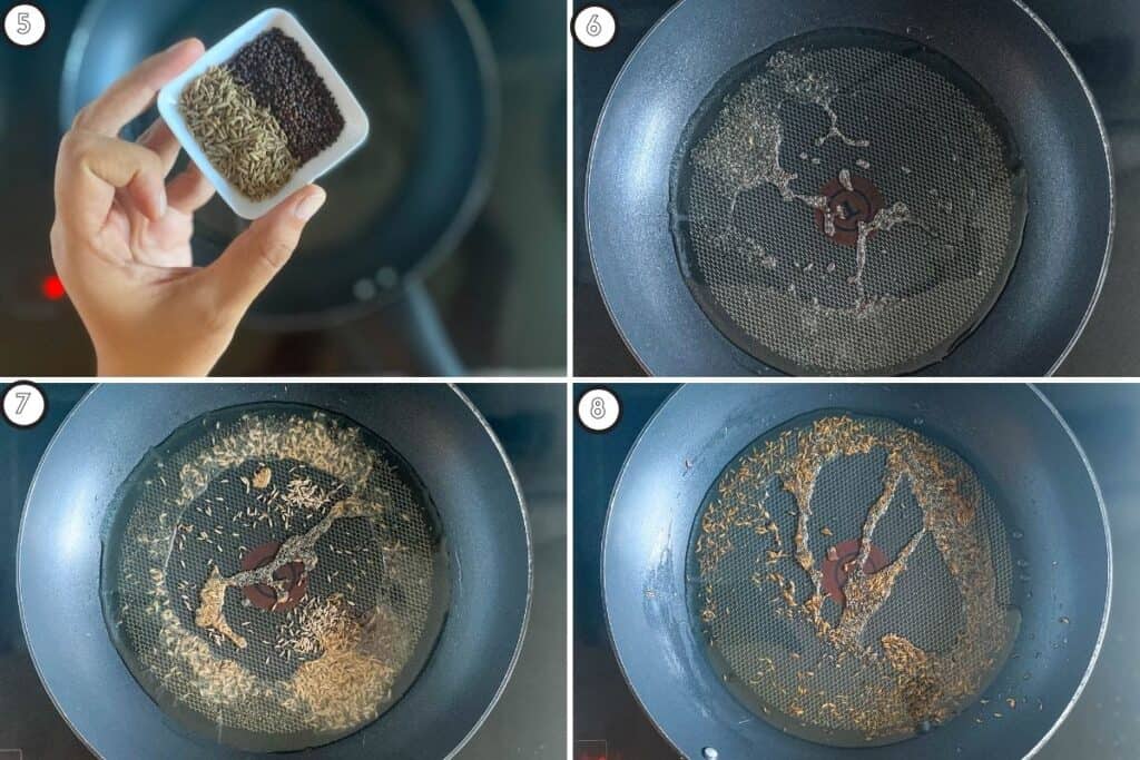 Spice Toasting - Jeera Aloo