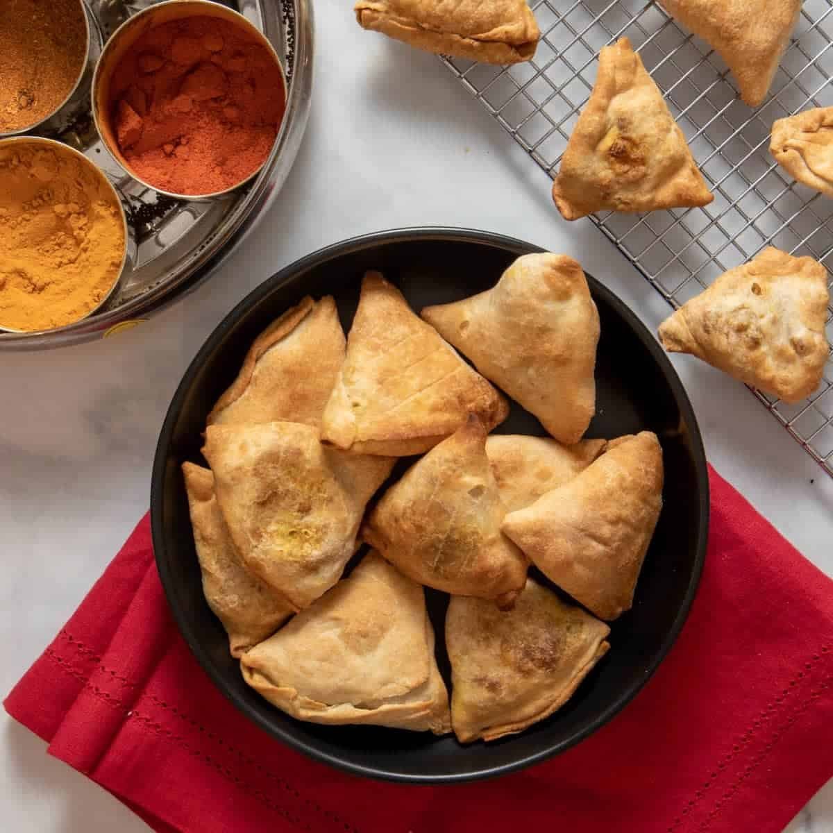 Healthy Baked or Air-Fried Samosas