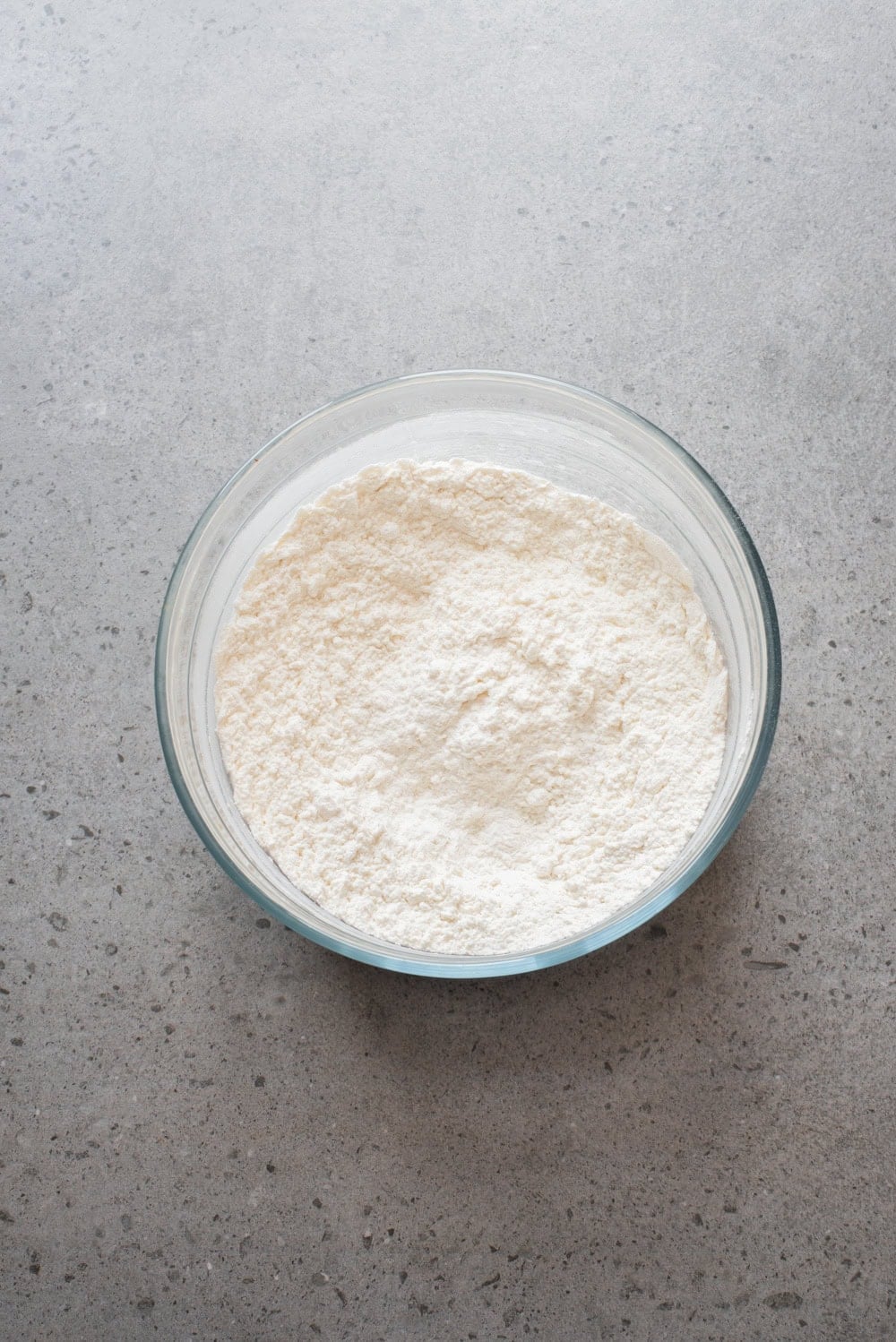 An overhead image of the dry mixture in a bowl.