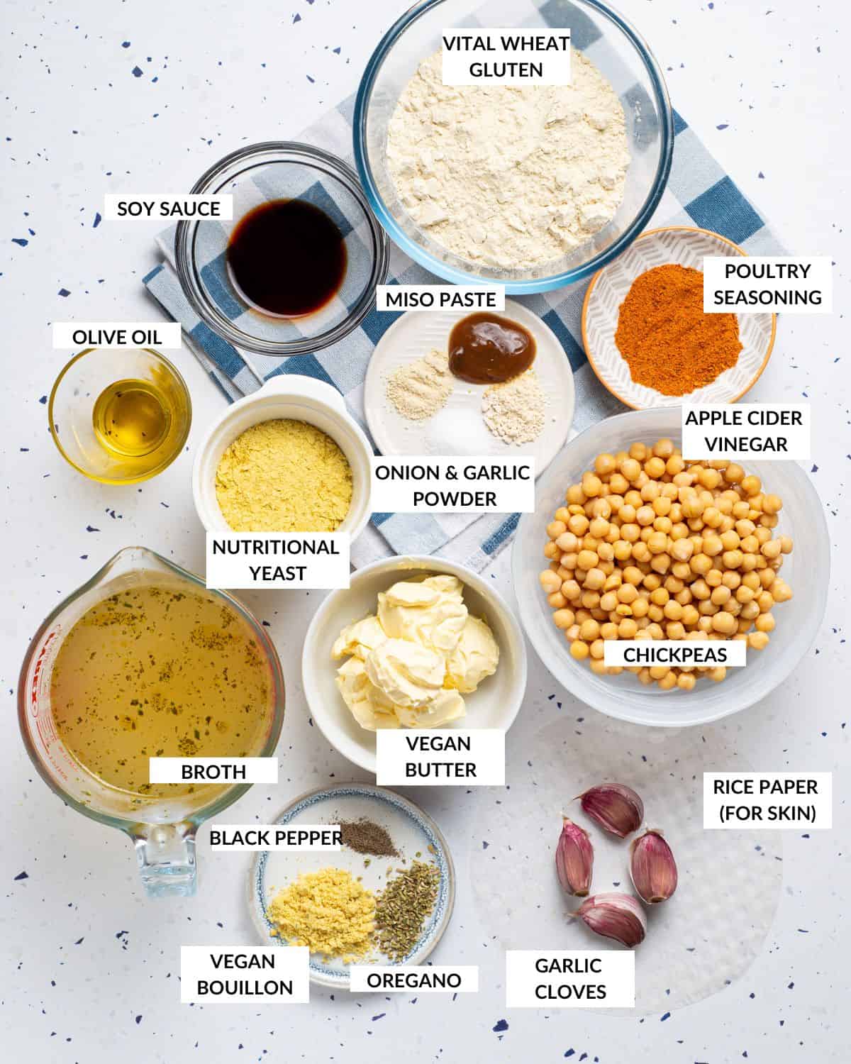 Overhead image of ingredients, labeled - check recipe card for details!