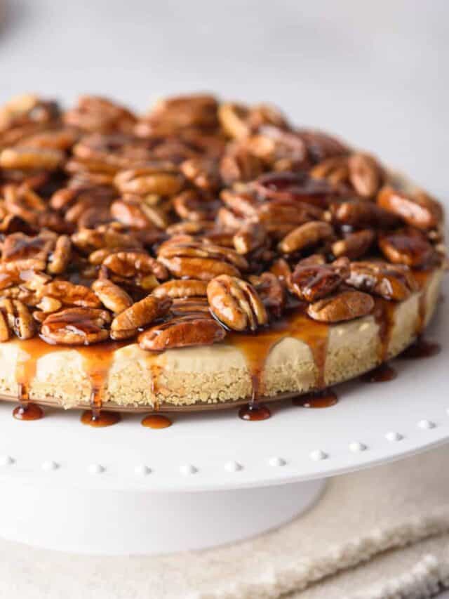 Pecan Pie Cheesecake (No Bake!)