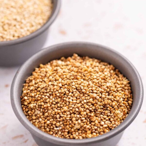 An image of puffed quinoa in a bowl.