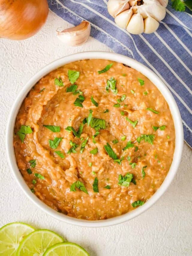 Easy Dairy Free, Gluten Free Refried Beans