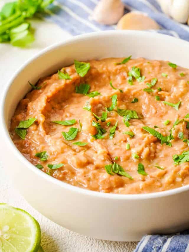 The Easiest Refried Beans (with Pinto Beans!)